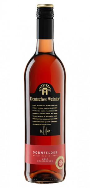 Deutsches Weintor, halbtrocken, Rosé Dornfelder QbA Pfalz